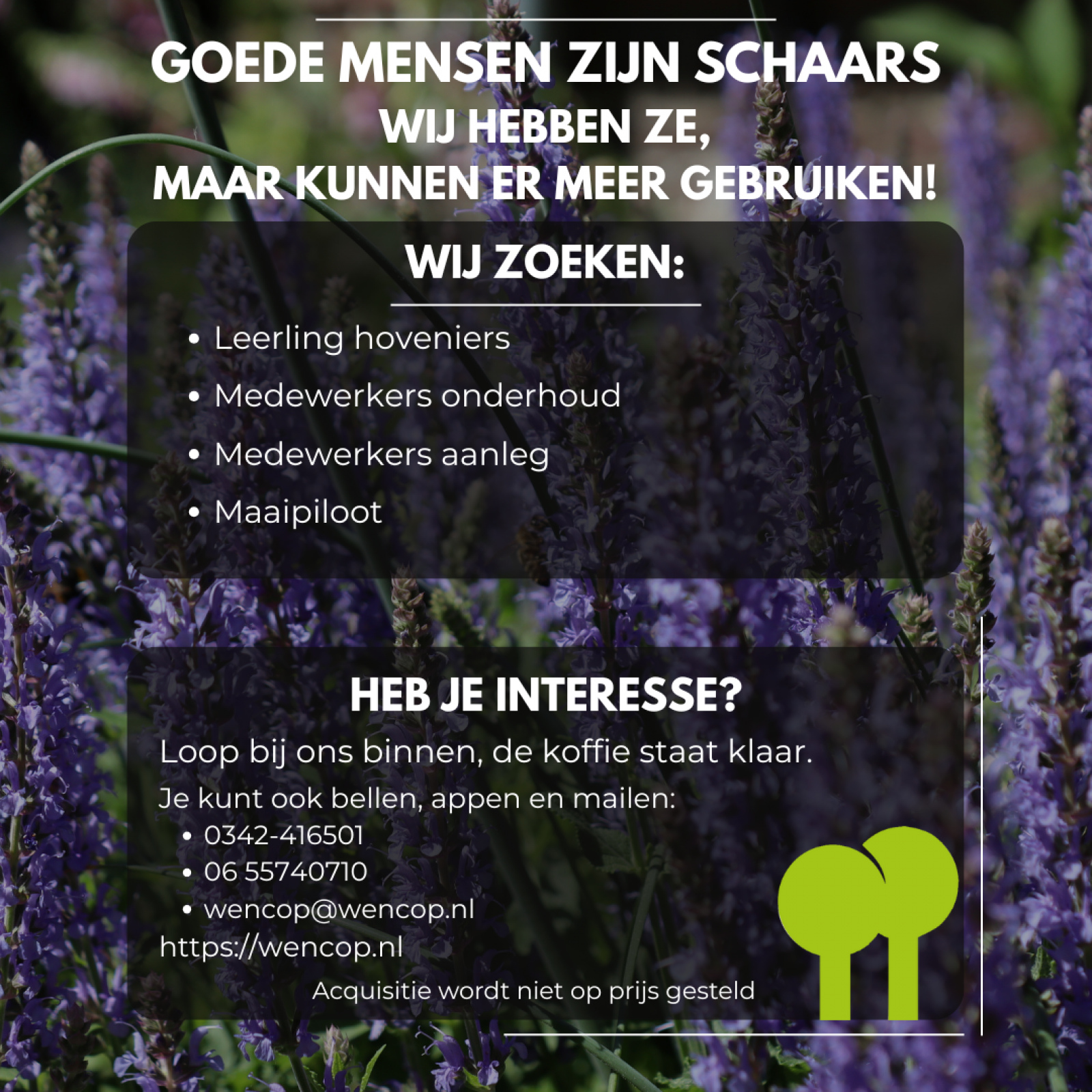 Goede mensen zijn schaars